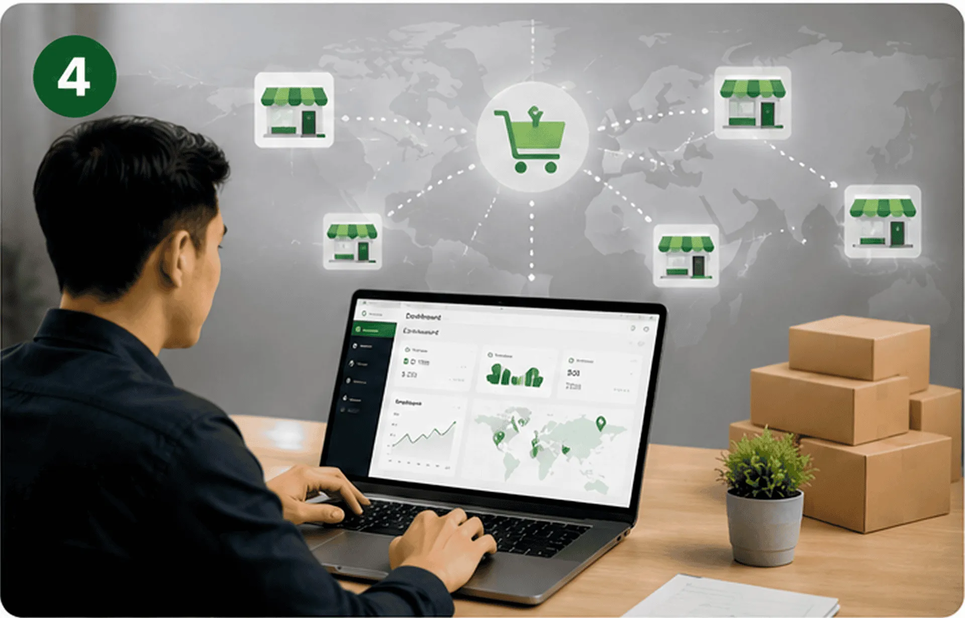 Lebih mudah berkembang ke cabang, reseller, atau pasar online<